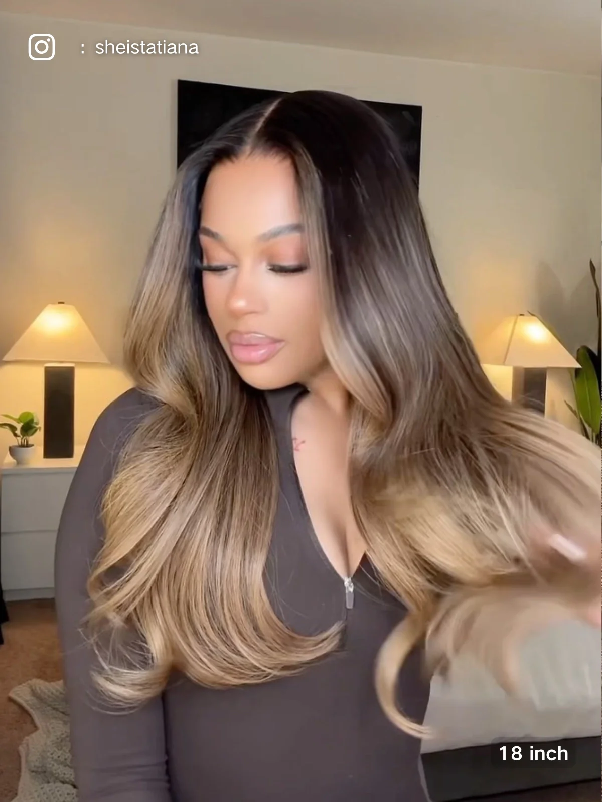 Jacinda Brown Wig 180% Density Glueless - Image 4
